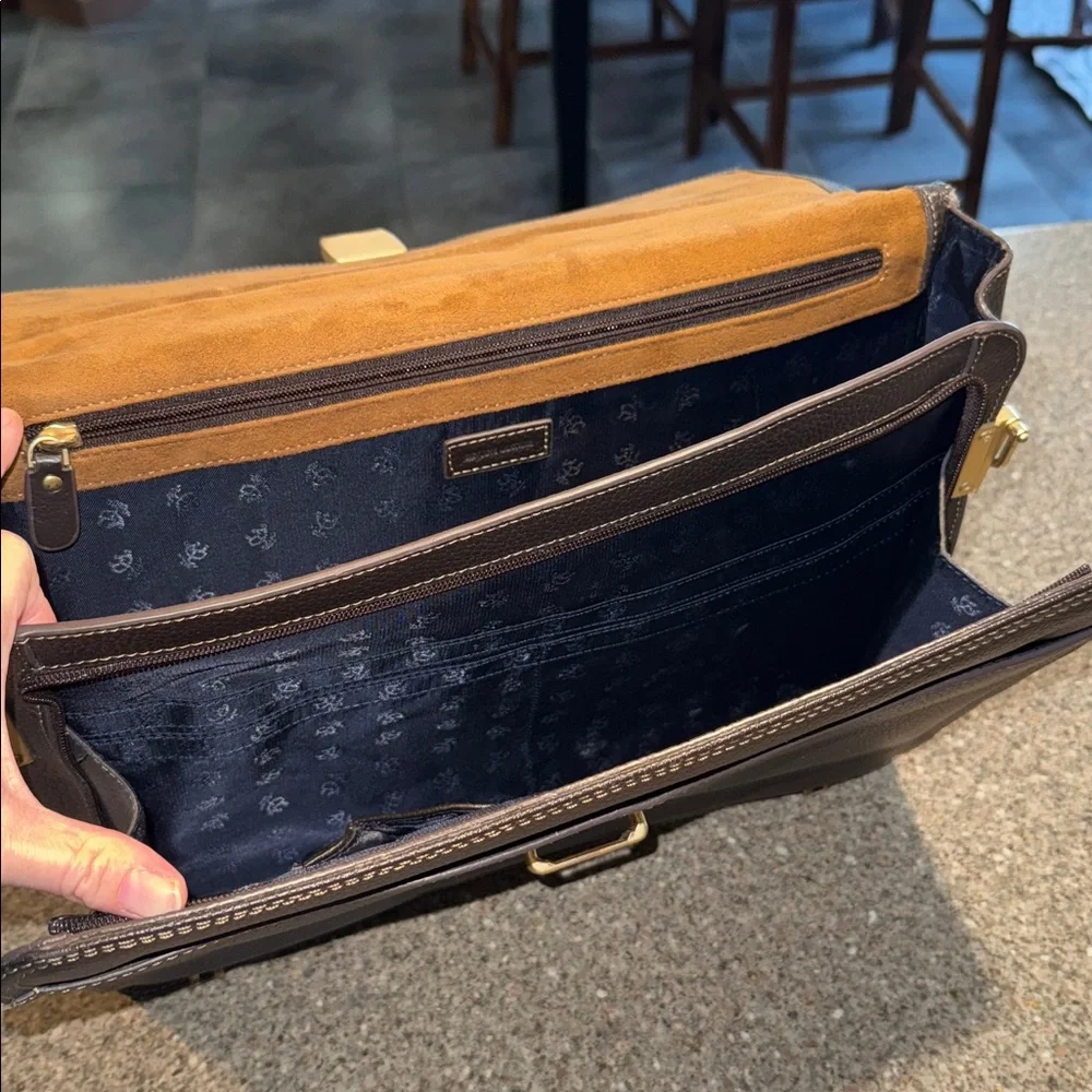 Vintage Brooks Brothers leather briefcase